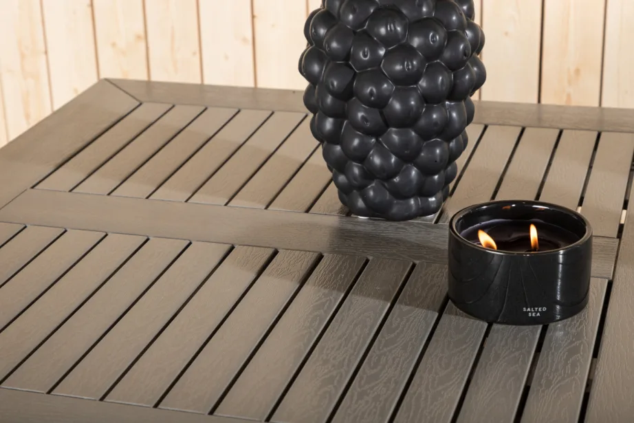 Alumiiniumist pikendatav aia söögilaud Albany, hall/valge, 152/210, 4120-400 – 6