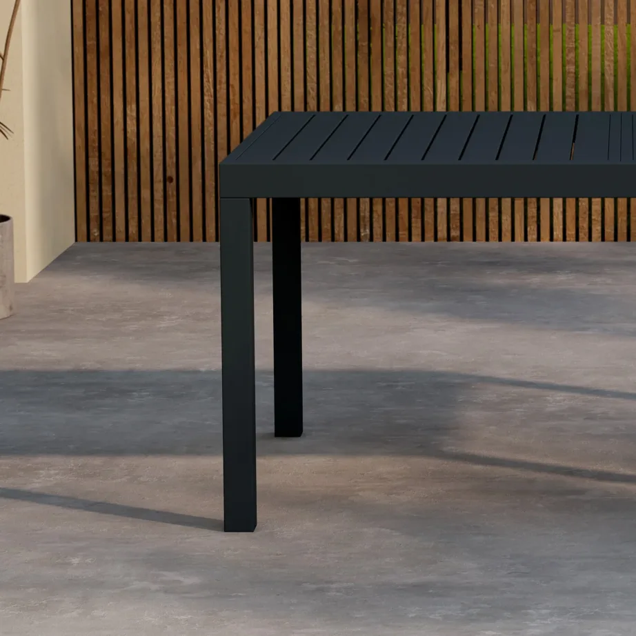 Alumiiniumist pikendatav aia söögilaud Capo, must, 9792-100 – 7