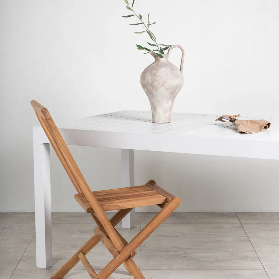 Alumiiniumist pikendatav aia söögilaud Marbella, valge, 9353-400 – 9