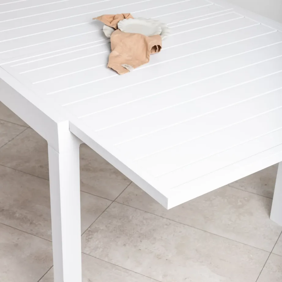 Alumiiniumist pikendatav aia söögilaud Marbella, valge, 9353-400 – 11