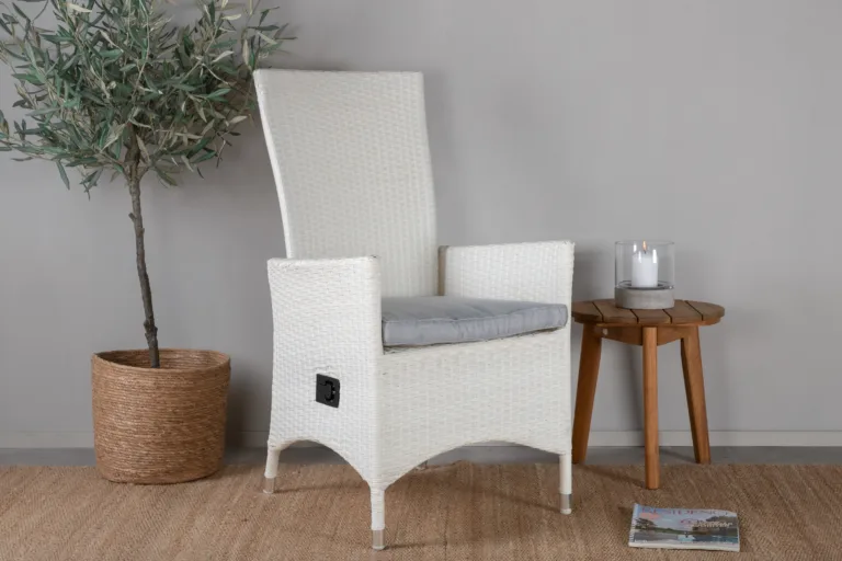 Alumiiniumist recliner aiatool Padova, hall/valge, 7230-010 7230-010