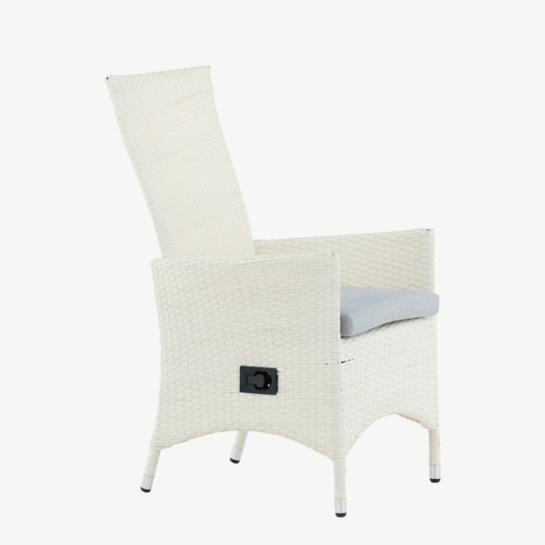 Alumiiniumist recliner aiatool Padova, hall/valge, 7230-010 7230-010