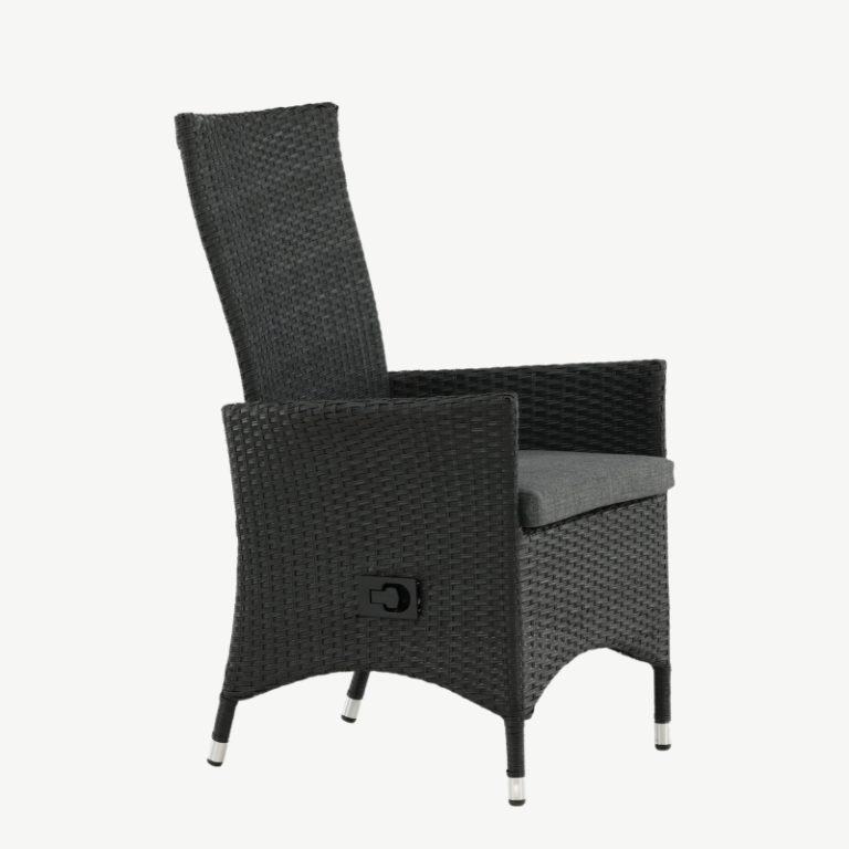Alumiiniumist recliner aiatool Padova, must/hall, 7230-001 7230-001
