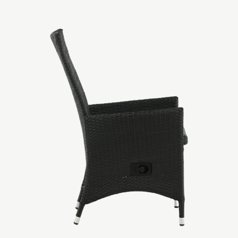 Alumiiniumist recliner aiatool Padova, must/hall, 7230-001 7230-001