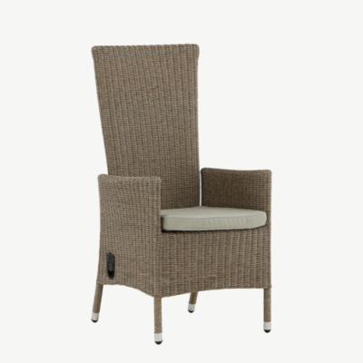 Alumiiniumist recliner aiatool Toscana, pruun/naturaalne, 9011-761L 9011-761L