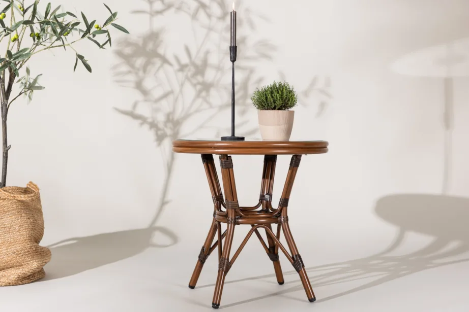 Alumiiniumist kohvilaud Sagres, pruun/dark brown, ø60, 7003-103 – 6