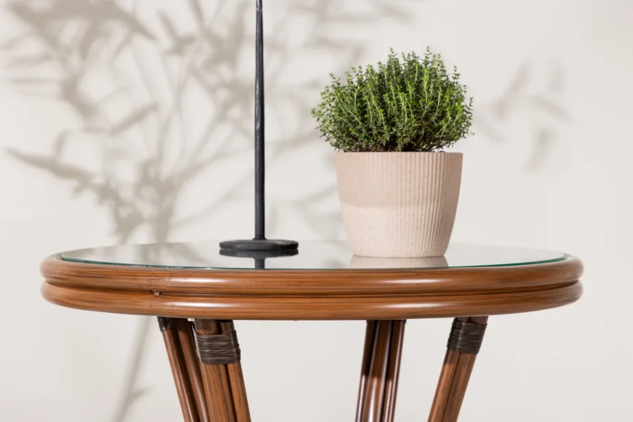 Alumiiniumist kohvilaud Sagres, pruun/dark brown, ø60, 7003-103 – 7