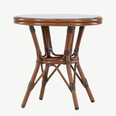 Alumiiniumist kohvilaud Sagres, pruun/dark brown, ø60, 7003-103 7003-103