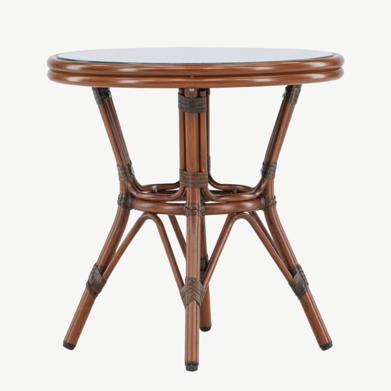 Alumiiniumist kohvilaud Sagres, pruun/dark brown, ø60, 7003-103 7003-103