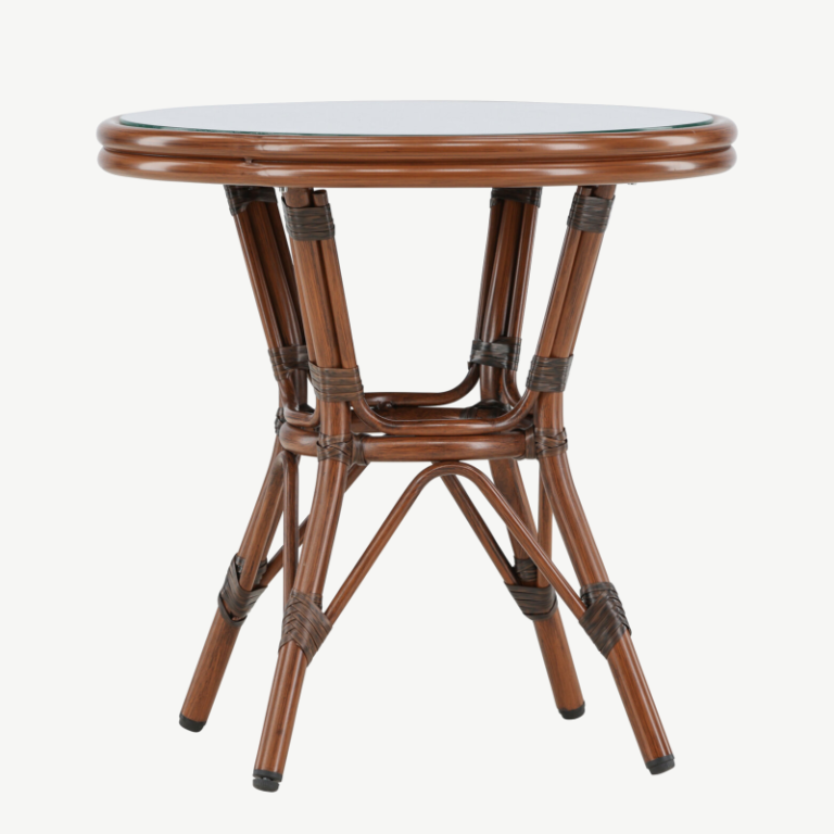 Alumiiniumist kohvilaud Sagres, pruun/dark brown, ø60, 7003-103 7003-103
