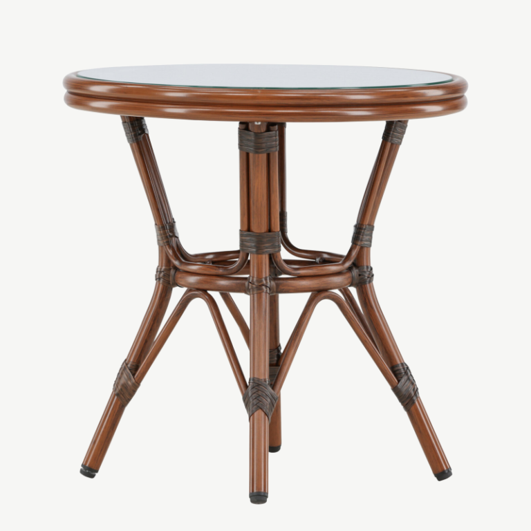 Alumiiniumist kohvilaud Sagres, pruun/dark brown, ø60, 7003-103 7003-103