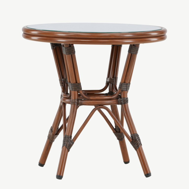Alumiiniumist kohvilaud Sagres, pruun/dark brown, ø60, 7003-103 7003-103