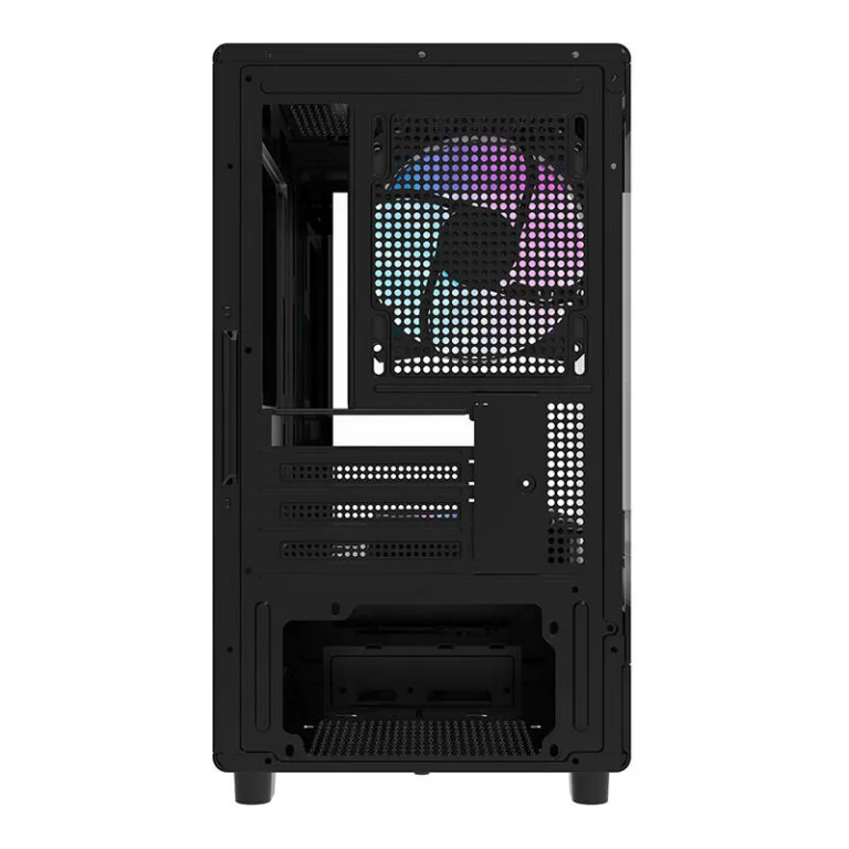Arvutikorpus RGB Darkflash DB330M, 3 aRGB ventilaatorit, Mini Tower, karastatud klaas