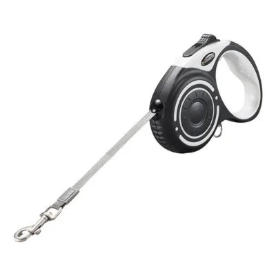 Automaatne koerarihm LED-taskulambi ja kotikonteineriga Dogness JS04, 5 m, hall