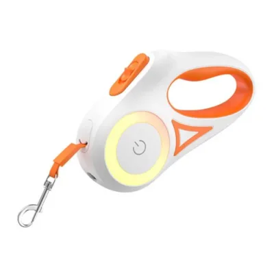Automaatne koerarihm LED‑valgustusega Rojeco RSSQYSFG3M-06, 3 m, oranž