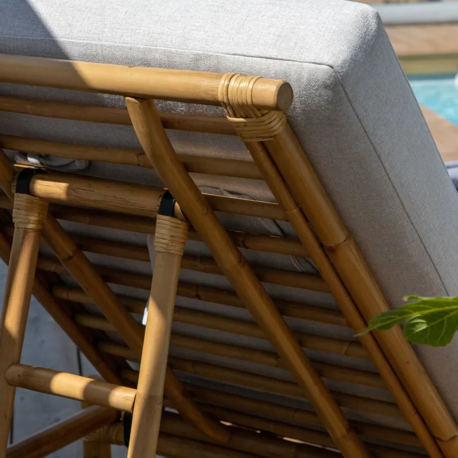 Bambusest lamamistool Cane, valge, 1213-6010 – 9