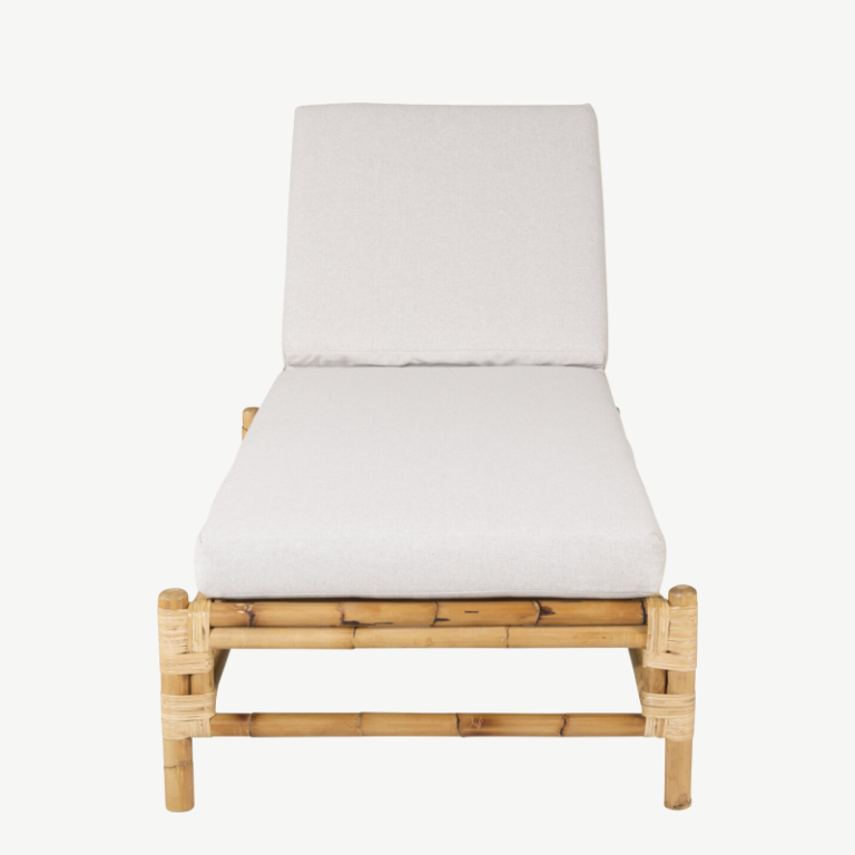 Bambusest lamamistool Cane, valge, 1213-6010 1213-6010