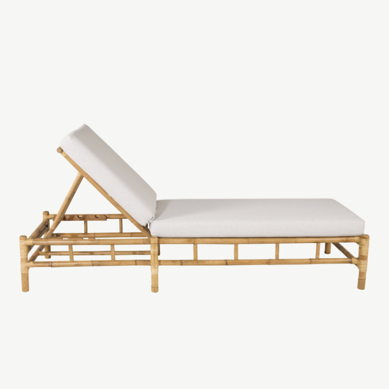 Bambusest lamamistool Cane, valge, 1213-6010 1213-6010