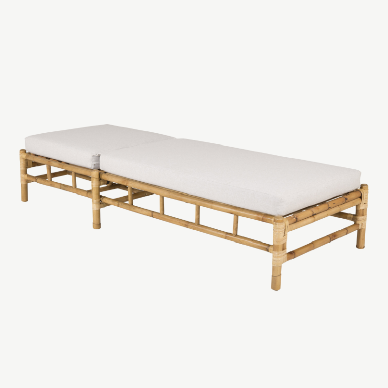 Bambusest lamamistool Cane, valge, 1213-6010 1213-6010