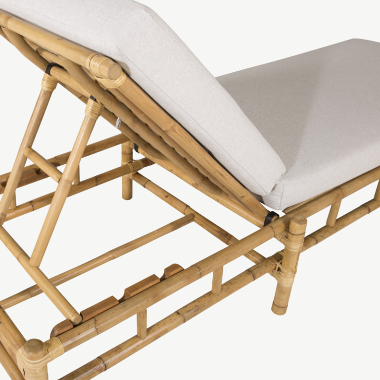 Bambusest lamamistool Cane, valge, 1213-6010 1213-6010