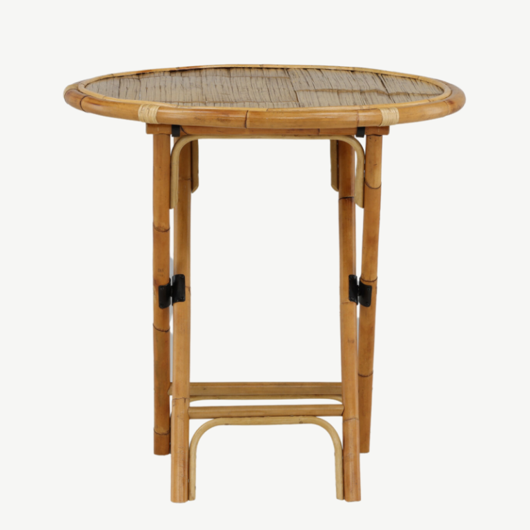 Bambusest kohvilaud Cane, naturaalne, ø80cm, 1215-6010 1215-6010