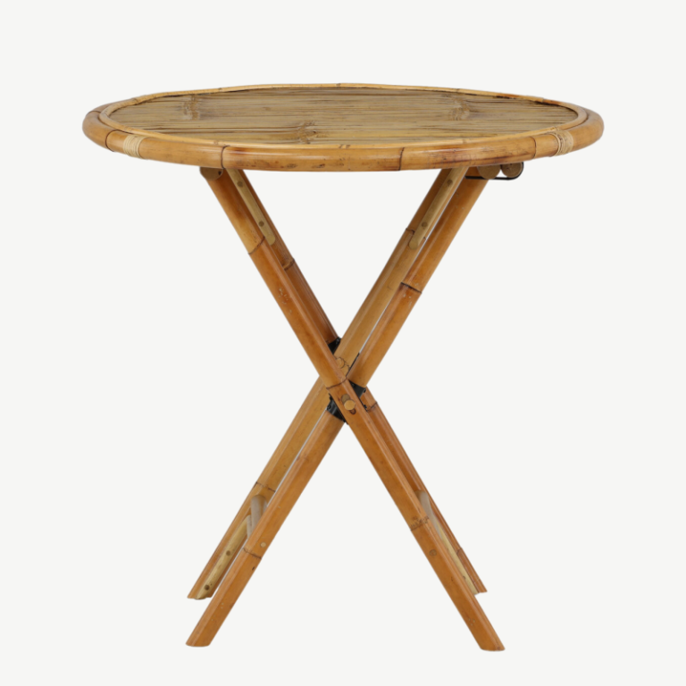 Bambusest kohvilaud Cane, naturaalne, ø80cm, 1215-6010 1215-6010