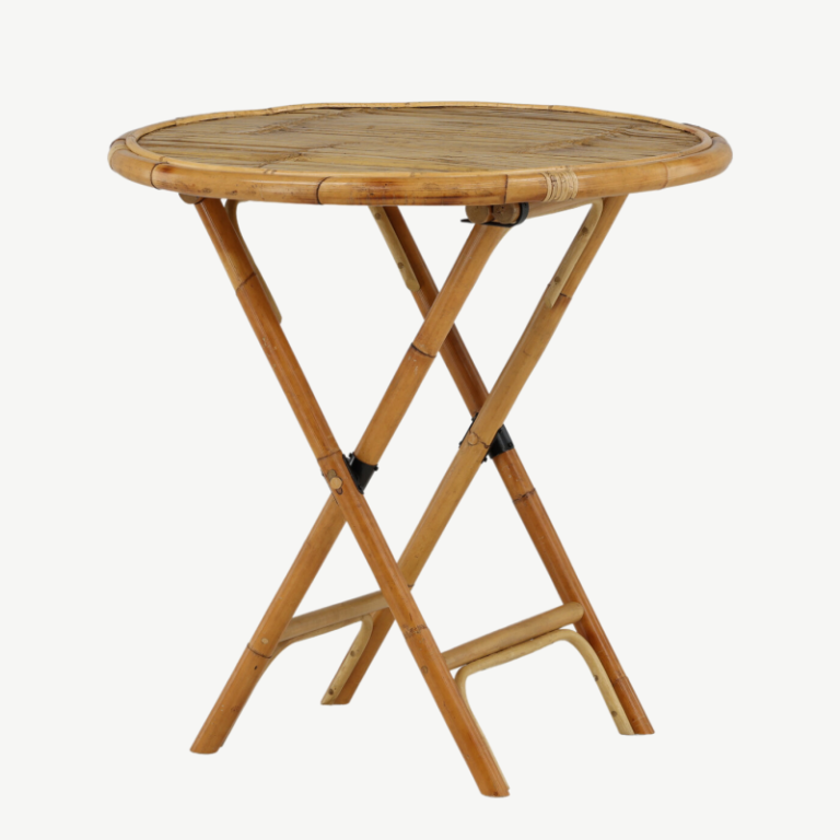Bambusest kohvilaud Cane, naturaalne, ø80cm, 1215-6010 1215-6010