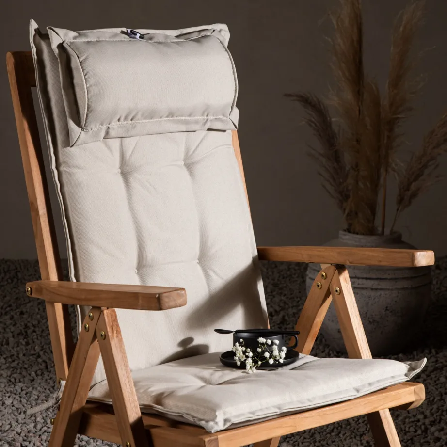 Istmepadi ja pehmendus aiatoolile, off white, 3102-329 – 6