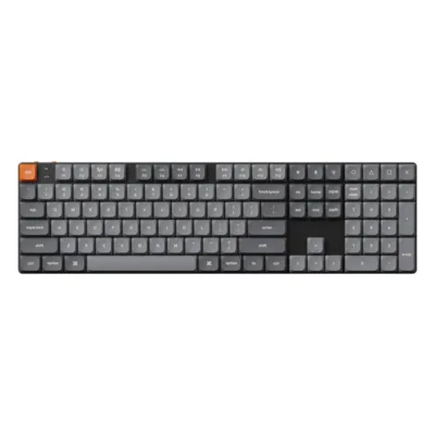 Juhtmevaba madalaprofiililine mehaaniline klaviatuur Keychron K5 Max, Gateron Brown, LED, must