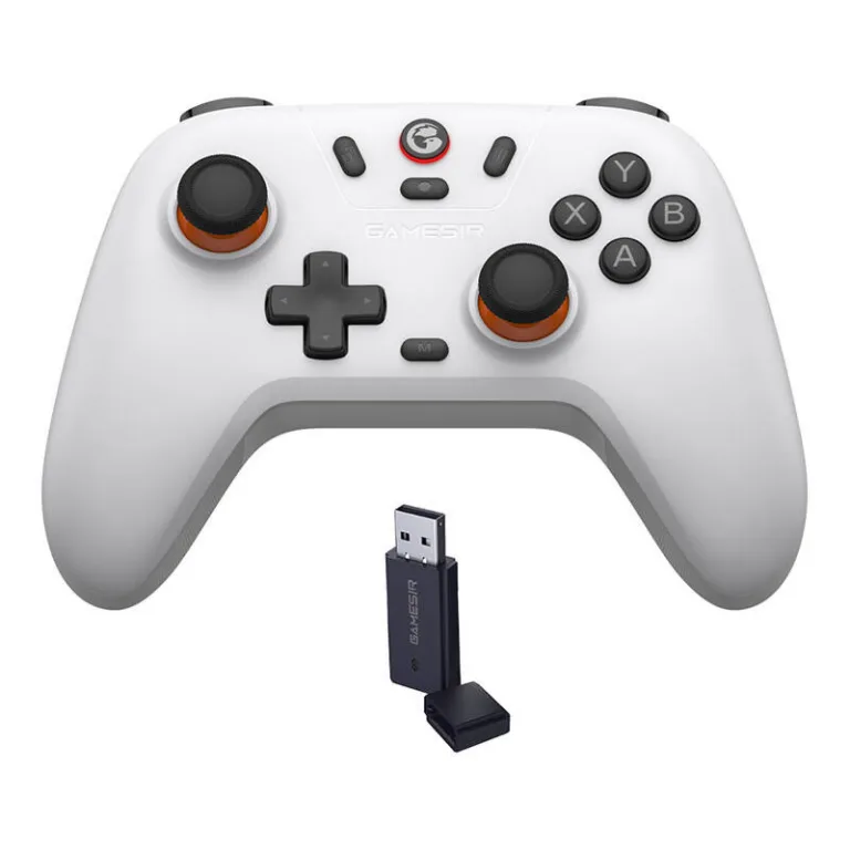 Juhtmevaba mängupult GameSir T4n Lite valge (Bluetooth/USB-C, Switch/PC/iOS/Android)