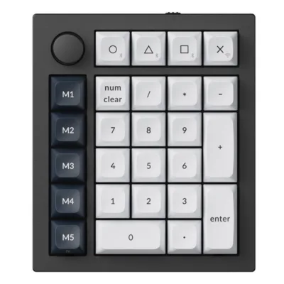 Juhtmevaba numbriklahvistik Keychron Q0 Max RGB, punased lülitid, must