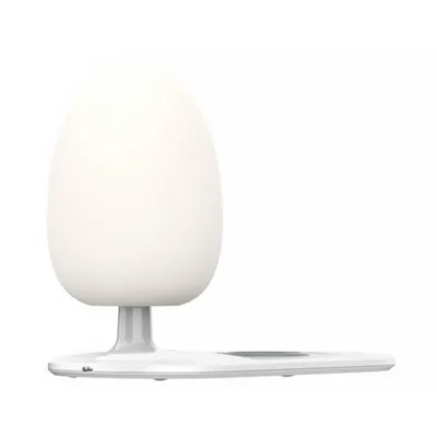 Juhtmevaba öölamp LDNIO Y3 RGB valgusega ja juhtmevaba laadijaga (valge, 15W Qi)