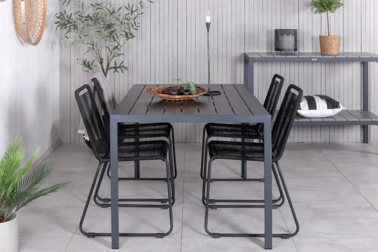 Köiest ja puitplastkomposiidist aia söögilaua komplekt, GR21837 GR21837