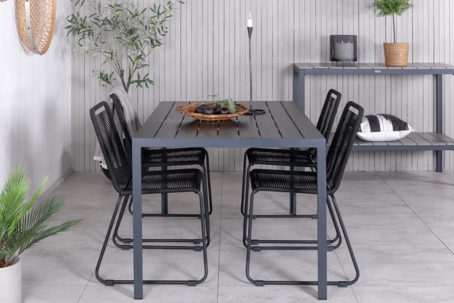 Köiest ja puitplastkomposiidist aia söögilaua komplekt, GR21837 - 5