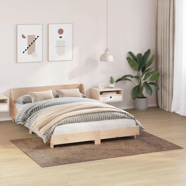 Karvane Vaip Lateksist Alusega Pruun 140x200 cm