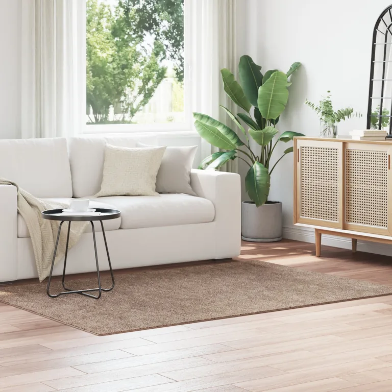 Karvane Vaip Lateksist Alusega Pruun 140x200 cm