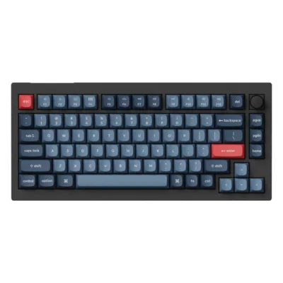 Keychron mehaaniline klaviatuur V1 Max Banana Switch (must, juhtmevaba RGB)