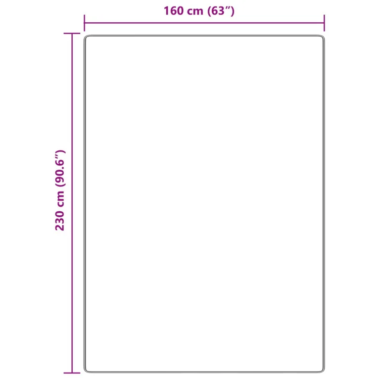 Kikilipsu Vaip Lateksi Põhjaga Pruun 160x230 cm