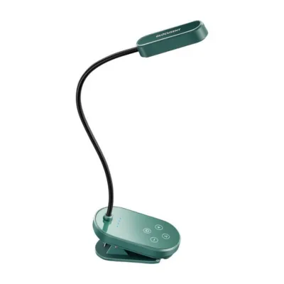 Klambriga LED-lugemislamp Glocusent GLCSNTBL006, roheline (USB-C, 1000 mAh, 3 valgusrežiimi)