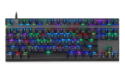 Kompaktne RGB mänguriklaviatuur Motospeed K82 (Outemu Red, USB)