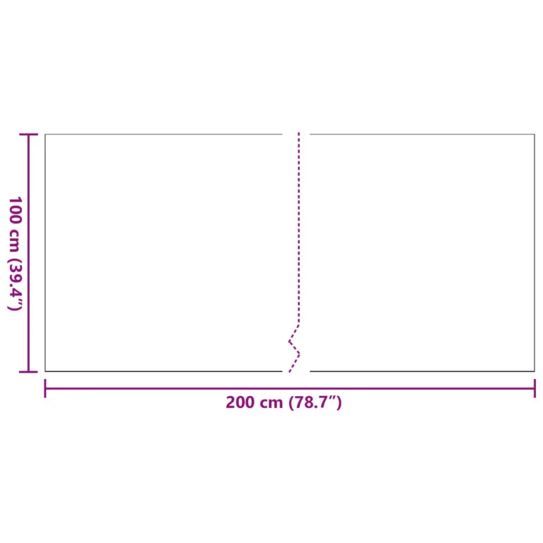 Kunstmuru Must 1x2 m 40 mm