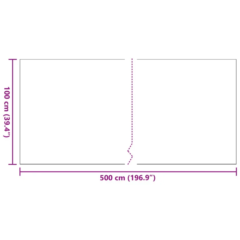 Kunstmuru Must 1x5 m 40 mm