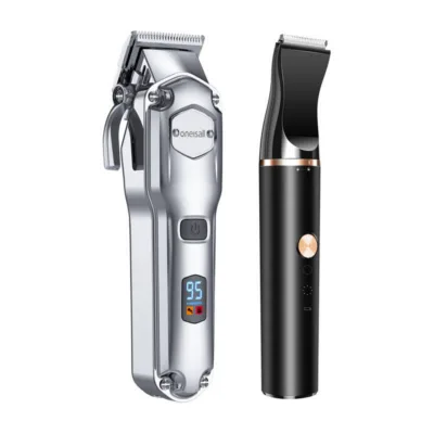 Lemmiklooma trimmer komplekt Oneisall RFC-676 + P20 (vaikne töö, LCD, USB-C, veekindel)
