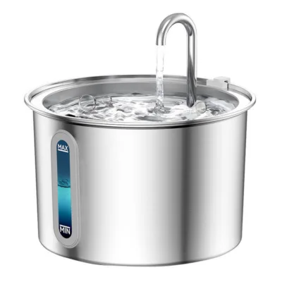 Lemmiklooma veepurskkaev Oneisall PWF-001-1 roostevabast terasest (2 l, LED, vaikne)