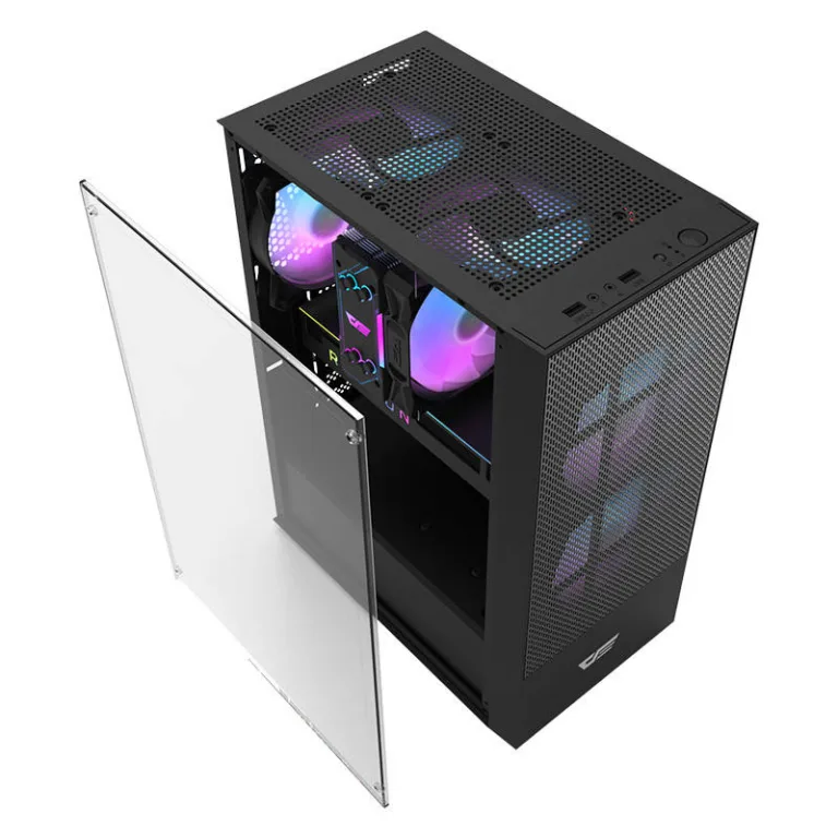 Mänguri arvutikorpus Darkflash A290, 3 ARGB ventilaatorit, karastatud klaas