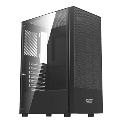 Mänguri arvutikorpus Darkflash A290, Midi Tower, karastatud klaas, must