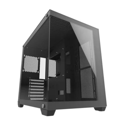 Mänguri arvutikorpus Darkflash C285P Mini Tower (karastatud klaas, must)