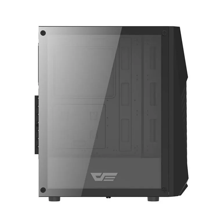 Mänguri arvutikorpus Darkflash DK150 (must, 3 RGB ventilaatorit, karastatud klaas)