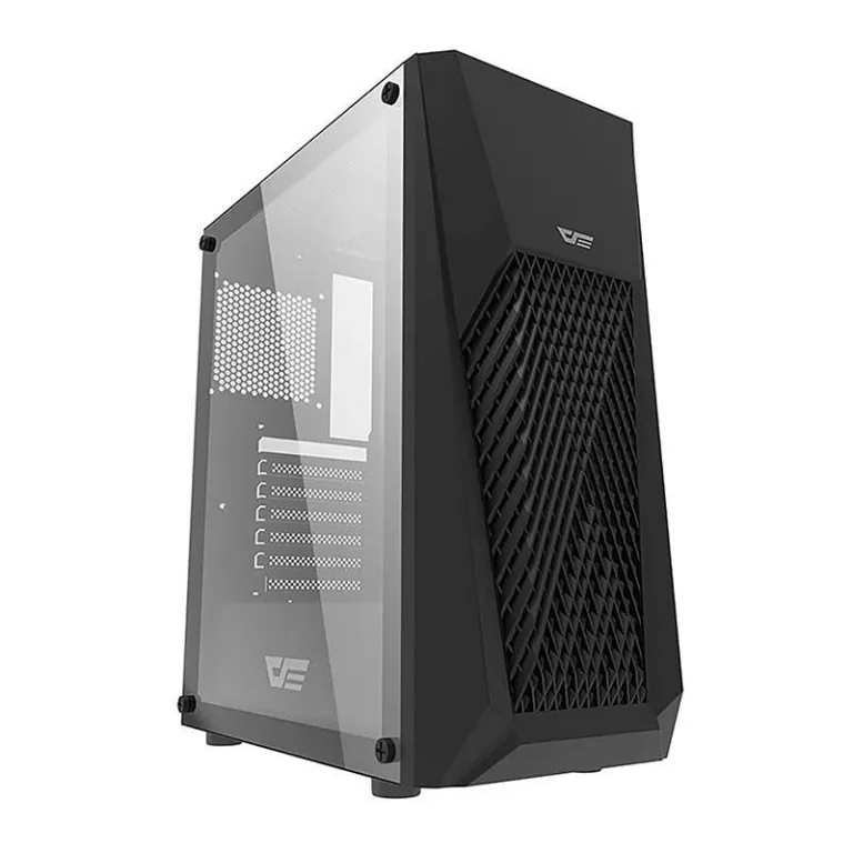 Mänguri arvutikorpus Darkflash DK150 (must, 3 RGB ventilaatorit, karastatud klaas)