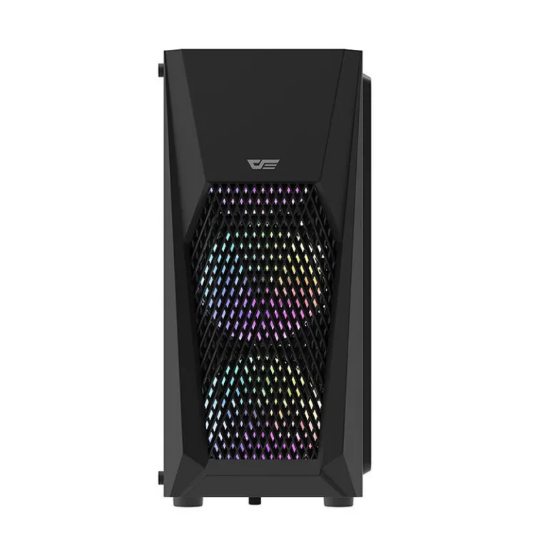 Mänguri arvutikorpus Darkflash DK150 (must, 3 RGB ventilaatorit, karastatud klaas)